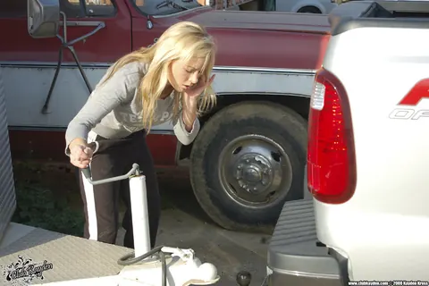 Kayden Kross: Busty Blonde MILF Poses Outdoors at the Ranch – photo 19 of 20