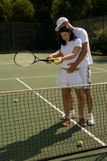 Amateur Brunette Tennis Player Sucks Cock and Fucks Outdoors