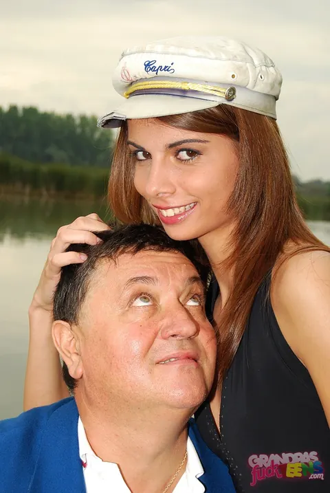 Betty Stylle: Brunette Sucks and Fucks Older Men Outdoors Until She Swallows – photo 9 of 17