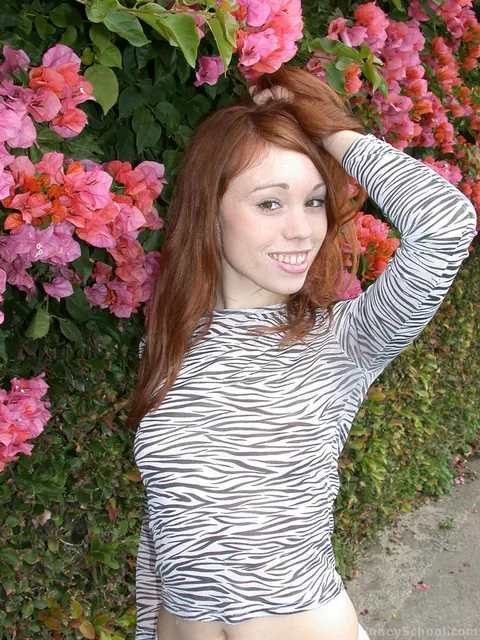 Rose Bud: Redhead Spreads Her Legs in Panties at a Beach Playground – photo 15 of 15