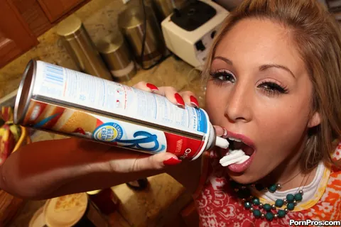 Malia Kelly: Blonde with Small Natural Tits and a Tattoo Uses a Banana Dildo – photo 8 of 17