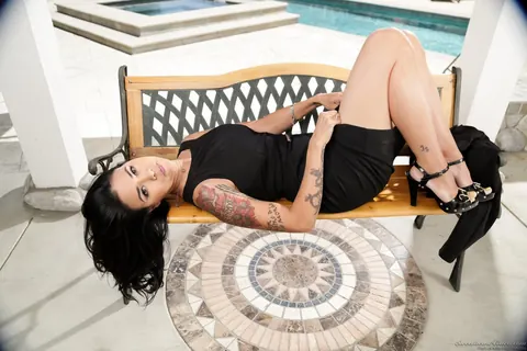 Dana Vespoli: Tattooed Asian MILF Strips Out of Her Skirt and Heels – photo 4 of 15