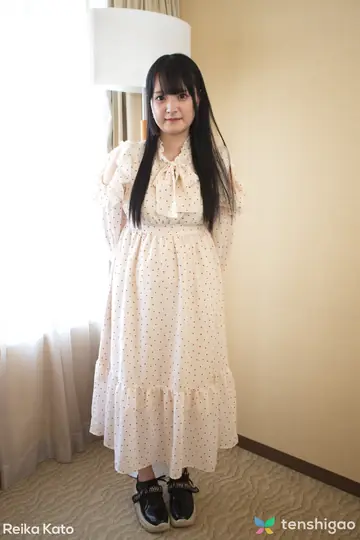 Japanese Woman in a Skirt and Sheer Lingerie Spreads Her Legs