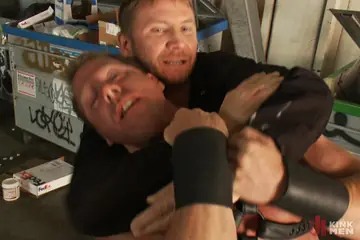 Naked Man Submits to Rope Bondage Restraints