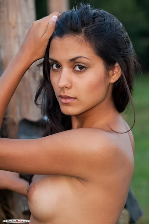 Belinda A: Skinny Latina Strips Nude and Spreads in the Forest – photo 14 of 20