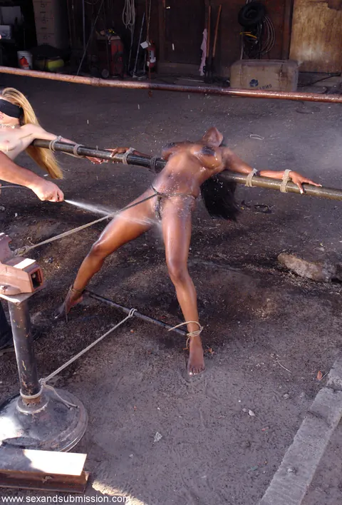 Jada Fire: Blonde and Brunette Ebony Women Submit to Bondage Group Sex – photo 8 of 20