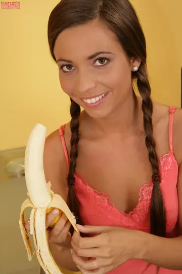 Czech Brunette in Jeans and Socks Fingers and Spreads Her Pussy