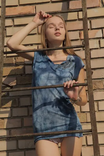 Milena D – Blonde Strips Out of Her Dress and Shows Her Hairy Pussy Outdoors