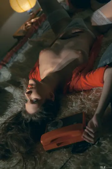 Polish Woman Rubs Her Hairy Snatch in White Stockings and Panties