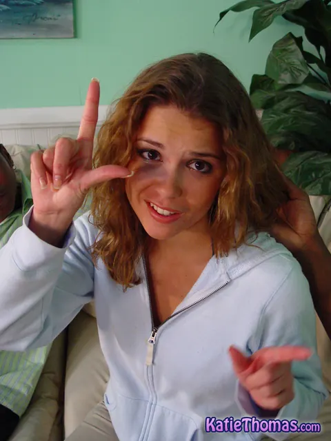 Katie Thomas: Busty Brunette MILF in a Bikini Gives Blowjobs to Two Black Men – photo 3 of 20