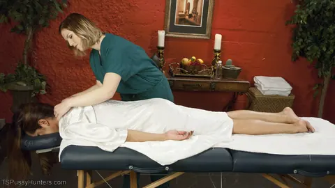 Thick Trans Woman Fucks Her Masseur and Kisses Him Deeply – photo 4 of 21