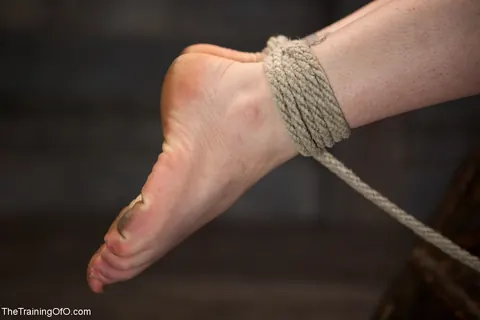 Juliette March: Petite Brunette MILF Endures Bondage and Takes a Facial – photo 2 of 21
