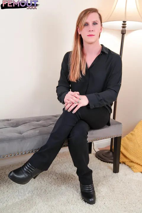 Thick Trans Woman Fucks in Her Panties – photo 1 of 16