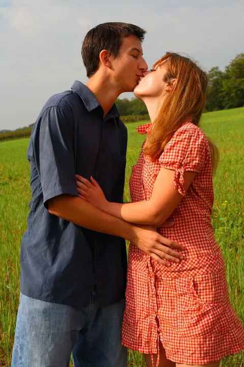 Couple Kiss Before Anal Sex in the Forest – photo 1 of 15