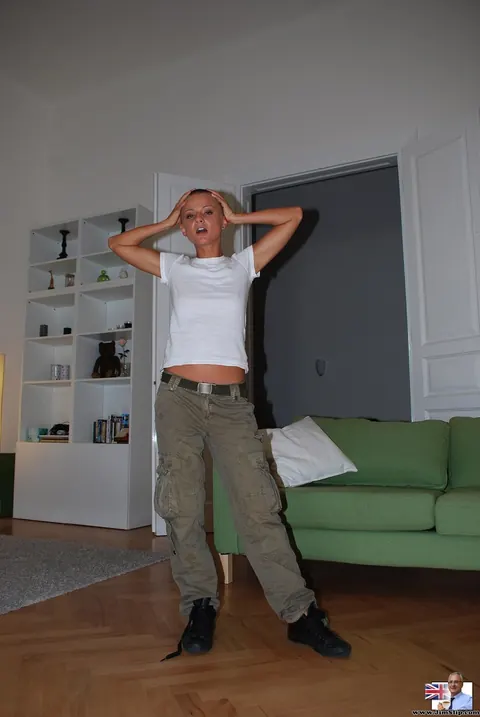 Blonde European MILF Rides an Older Man in Glasses – photo 2 of 18