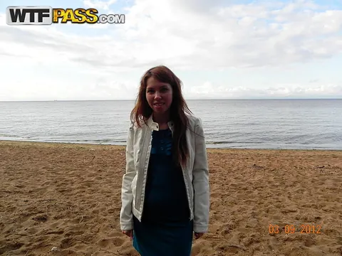 Redhead Pees in a Beach Car Park Then Fucks Outdoors – photo 12 of 16