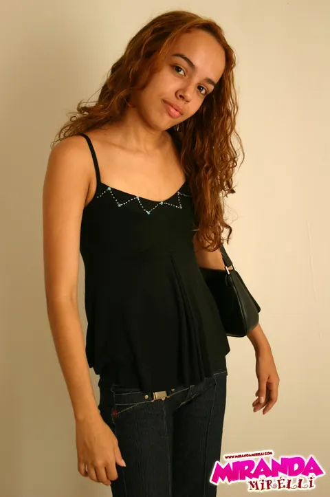 Miranda Mirelli: Petite Latina in Jeans Poses and Shows Her Ass – photo 2 of 16