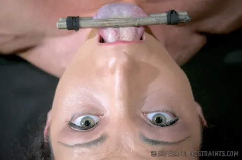 Wenona: Tall Brunette MILF in Bondage Sucks Cock and Gets Fucked – photo 10 of 15