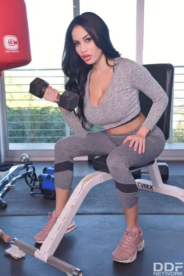 Victoria June – Latina with Enhanced Tits Sucks Cock and Gets Jizzed On
