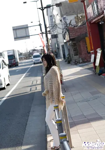 Japanese Redhead Reveals Her Body Outdoors