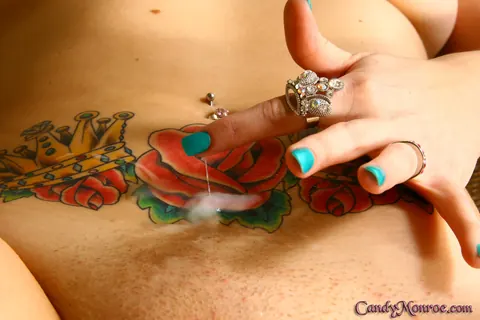 Candy Monroe: Tattooed Blonde Takes Big Black Cock and Spreads Wide – photo 19 of 20