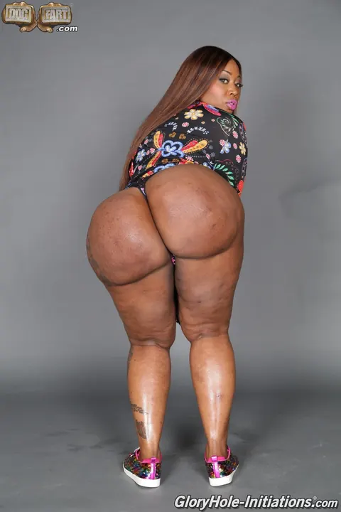 Victoria Cakes: Ebony BBW Redhead Takes Anal and Gets a Facial at the Gloryhole – photo 2 of 15