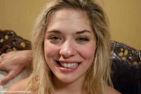 Lia Lor: Blonde with Natural Tits Endures Bondage and Takes a Facial – photo 20 of 20