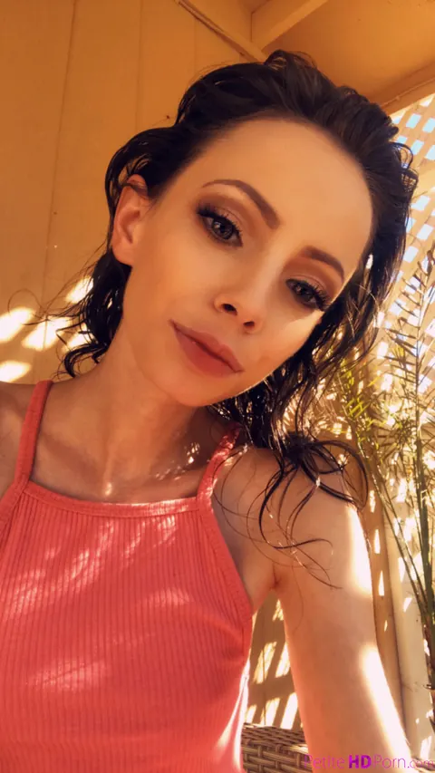 Aria Haze: Slim Brunette in a Bikini Fucks Her Partner Outdoors – photo 1 of 21