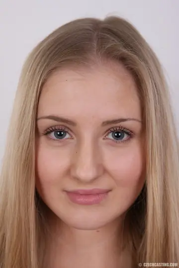 European Blonde Strips Out of Her Lingerie and Thong