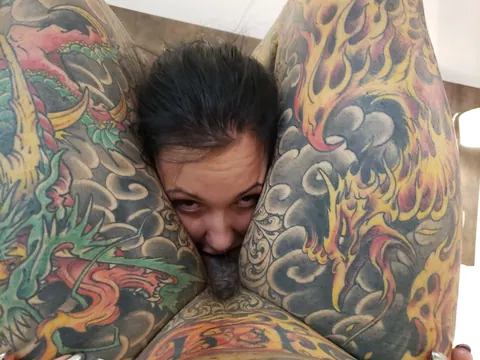 Adel Asanty: Tattooed Ukrainian Brunette Deepthroats and Gets Fucked Missionary – photo 7 of 15