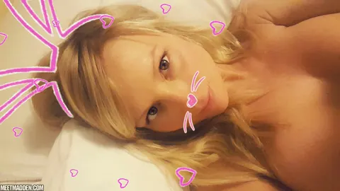 Meet Madden: Slim Blonde MILF with Big Tits Spreads in a Selfie – photo 2 of 15