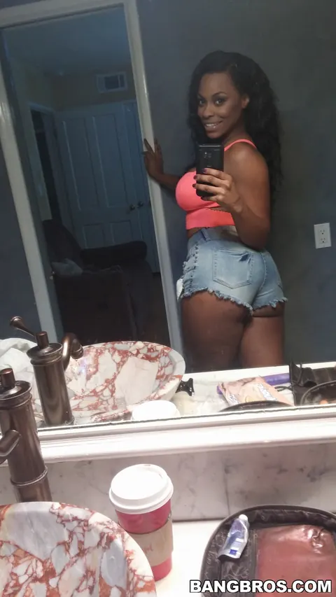 Tori Taylor: Ebony BBW Shows Her Big Tits and Rides Cock in Selfie – photo 3 of 21