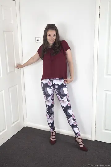 Thick Brunette Shows Off Her Super Hairy Pussy