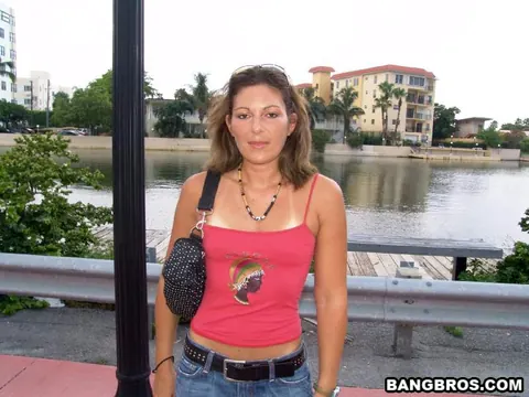 Busty MILF in Glasses Sucks and Fucks Outdoors – photo 7 of 20