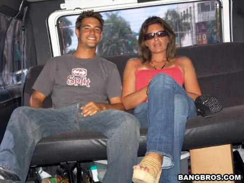 Busty MILF in Glasses Sucks and Fucks Outdoors – photo 1 of 20