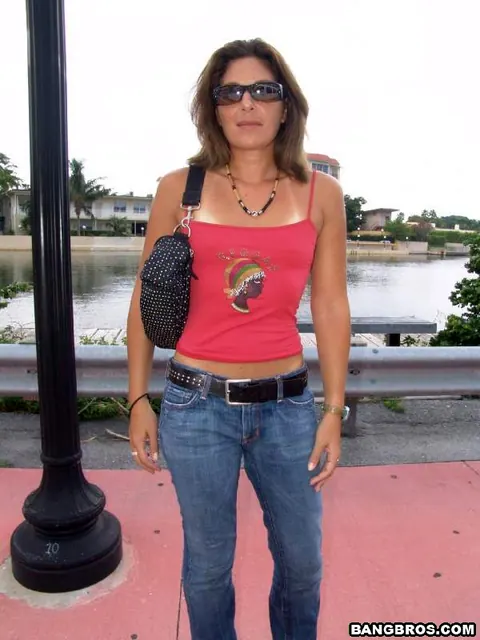 Busty MILF in Glasses Sucks and Fucks Outdoors – photo 6 of 20