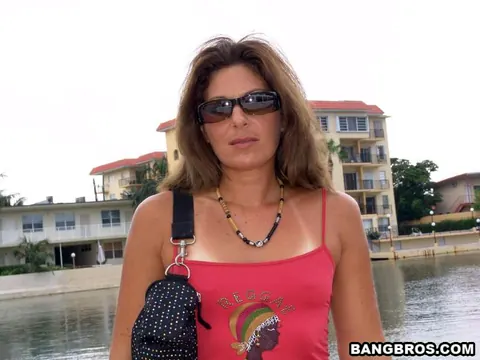 Busty MILF in Glasses Sucks and Fucks Outdoors – photo 3 of 20