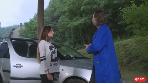 Holly Hunter: German Brunette with Big Tits Fucks Mechanic Outdoors – photo 13 of 15