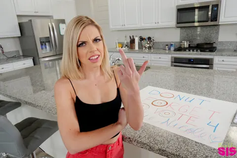 Allie Nicole: Petite Blonde Undresses and Fucks Her Partner – photo 13 of 21
