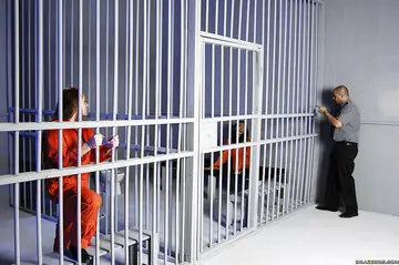 Busty Asian Wife Gives a Blowjob, Takes Anal and DP in Prison Group Sex