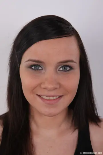 Czech Brunette Spreads Her Pierced Pussy