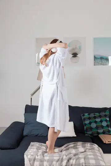 Woman with Hairy Pussy Dances Nude and Spreads
