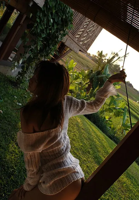 Japanese Redhead Reveals Her Tits in the Forest – photo 16 of 16