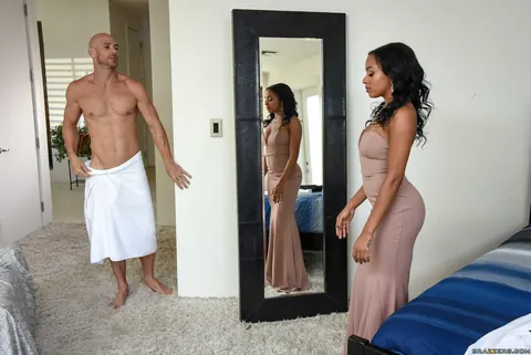 Anya Ivy & Syren De Mer: Busty Ebony Woman Sucks and Fucks in POV – photo 10 of 21