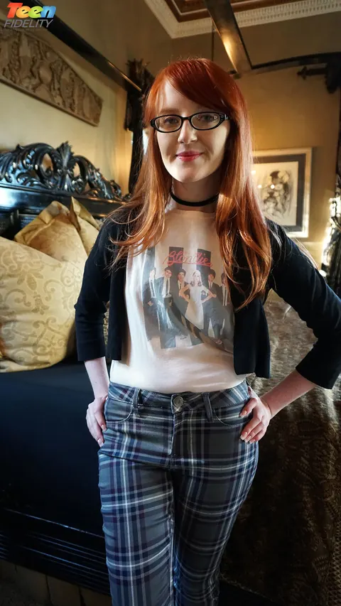 Krystal Orchid: Skinny Redhead in Glasses Takes Her Partner Missionary – photo 12 of 16