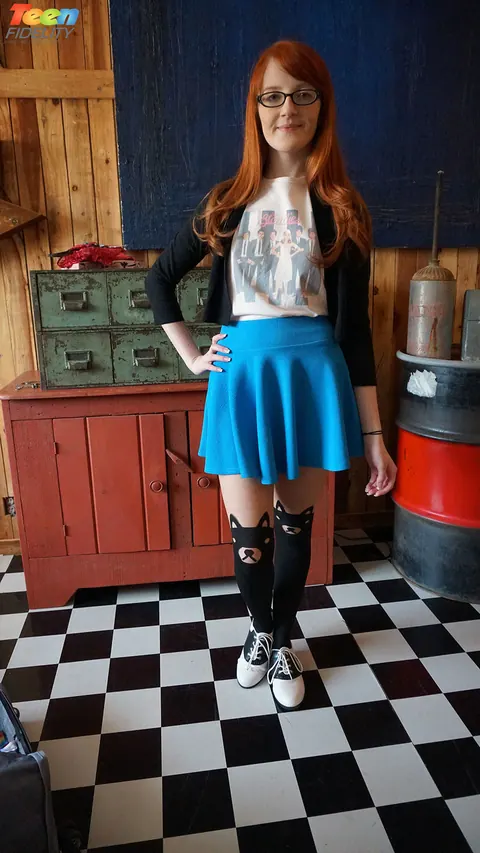Krystal Orchid: Skinny Redhead in Glasses Takes Her Partner Missionary – photo 11 of 16