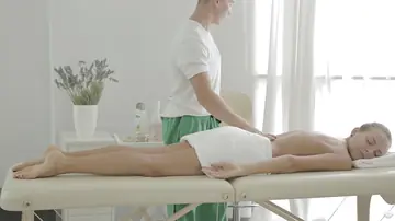 Woman Gets Oiled Up for Hardcore Anal Sex