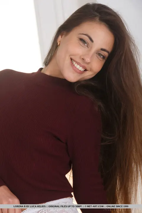 Lorena Garcia: European Brunette Pulls Panties Aside to Show Her Hairy Pussy – photo 2 of 18