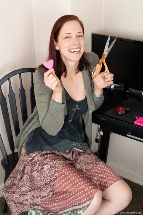 Carmen December: Redhead Pulls Panties Aside to Show Her Hairy Pussy – photo 2 of 20
