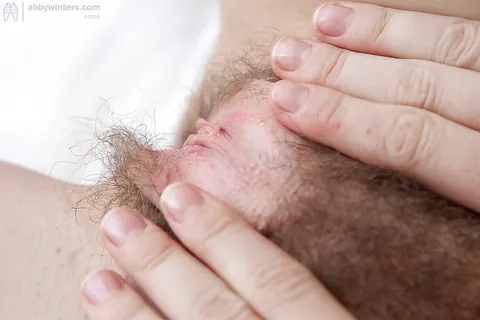 Busty Blonde in Lingerie Masturbates Her Hairy Bush – photo 14 of 16